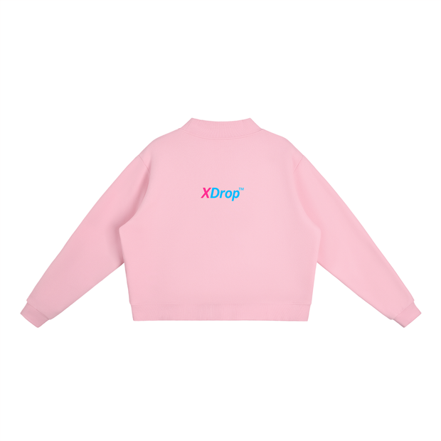 women, womenswear,xdrop, womenswear, fleececrew,midneck, cottonblend, aussiede,aussiebrand, relaxedfit, cropp,womensstyle, streetwearau, coz,dropfashion