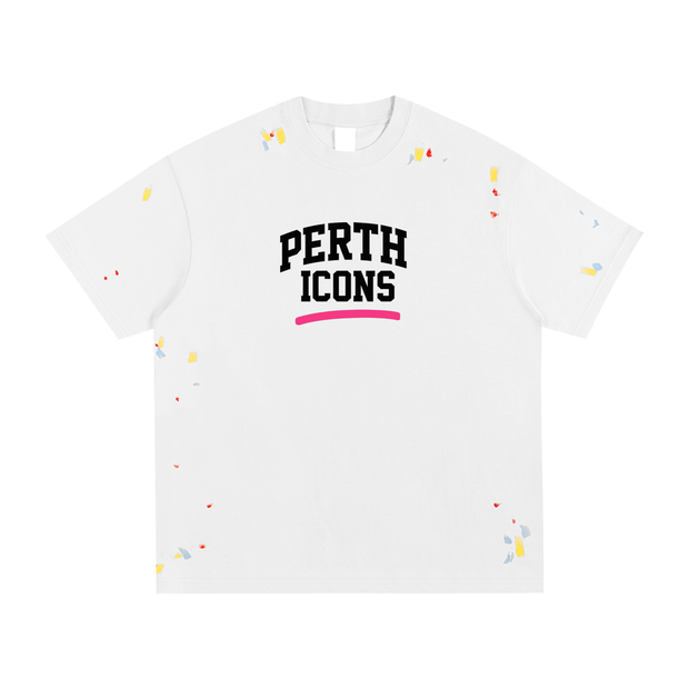 mens, womens, limitedEdition,xdrop, perthicons, drop020,paintsplatter, handpainted, st,unisexstyle, purecotton, perth,artistictee, australianbrand, ,streetfashion