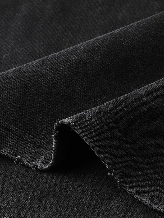 Heavyweight Vintage Washed Frayed T-Shirt