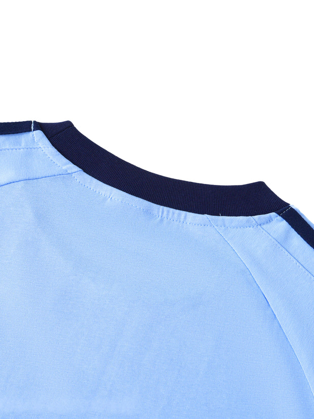 xdrop, menswear, contrasttape,crewnecktee, streetwearau, aus,relaxedfit, sportylook, cotton,aussiebrand, summerfit, modern,dropfashion