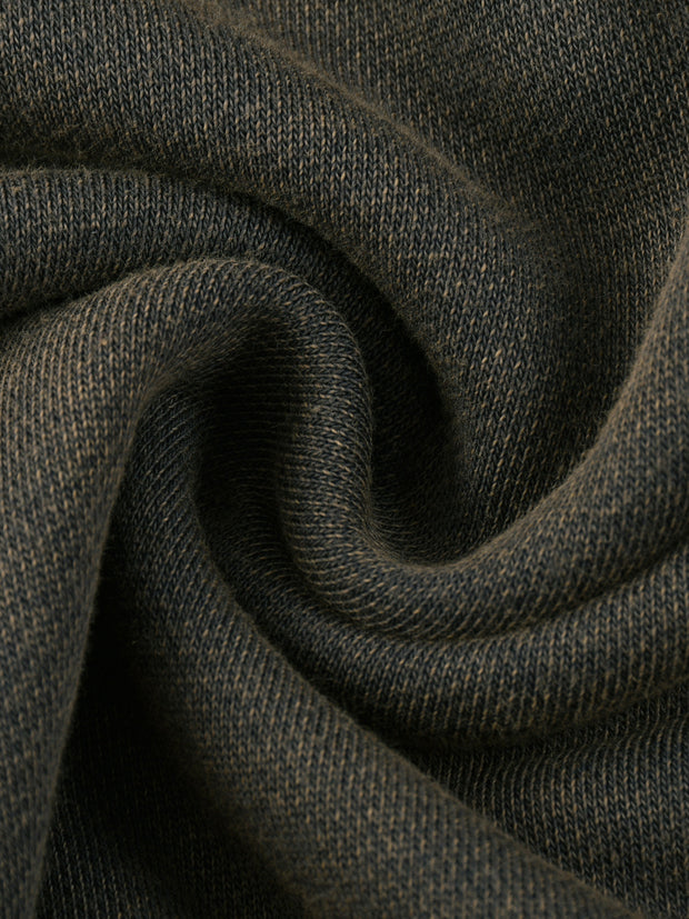 Vintage Washed Frayed-Hem Hoodie