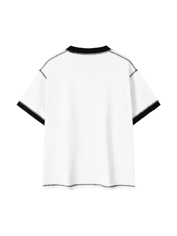 Contrast-Stitched Cotton T-Shirt | Perth Icons Edition